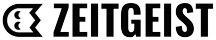 Zeitgeist Logo. Positiver Geist ist links vom Schriftzug "ZEITGEIST"