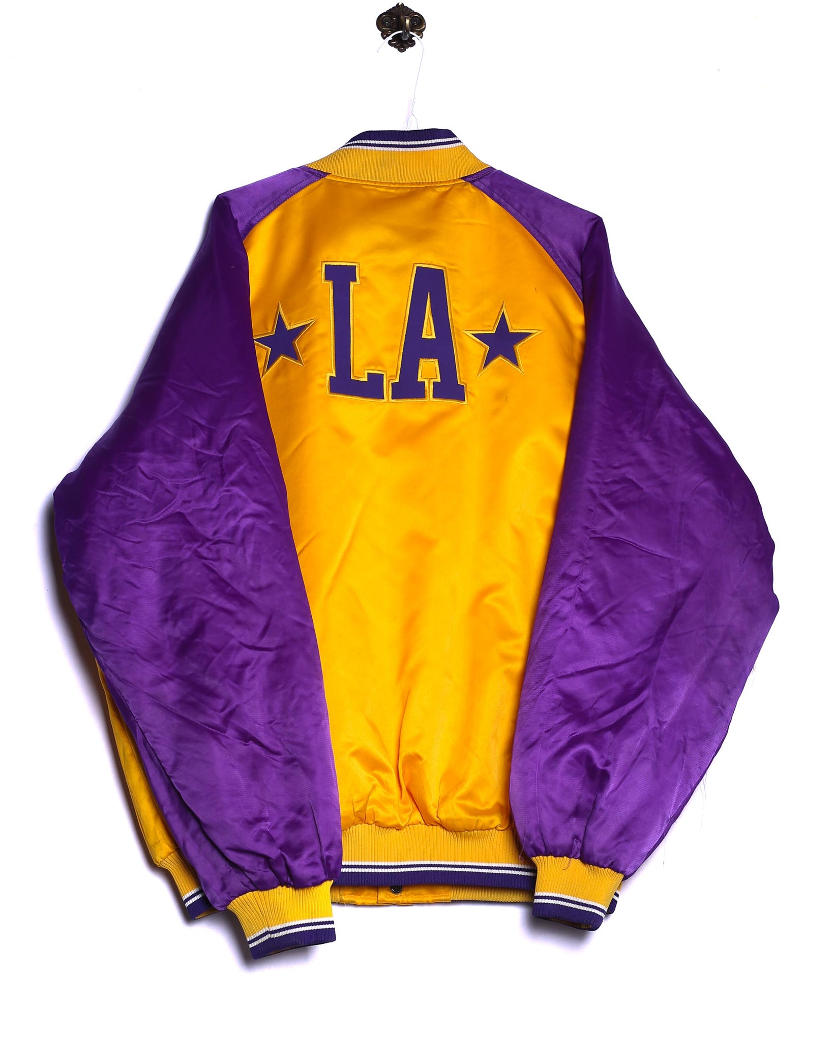 Collegejacke Lakers Stick Lila/Gelb