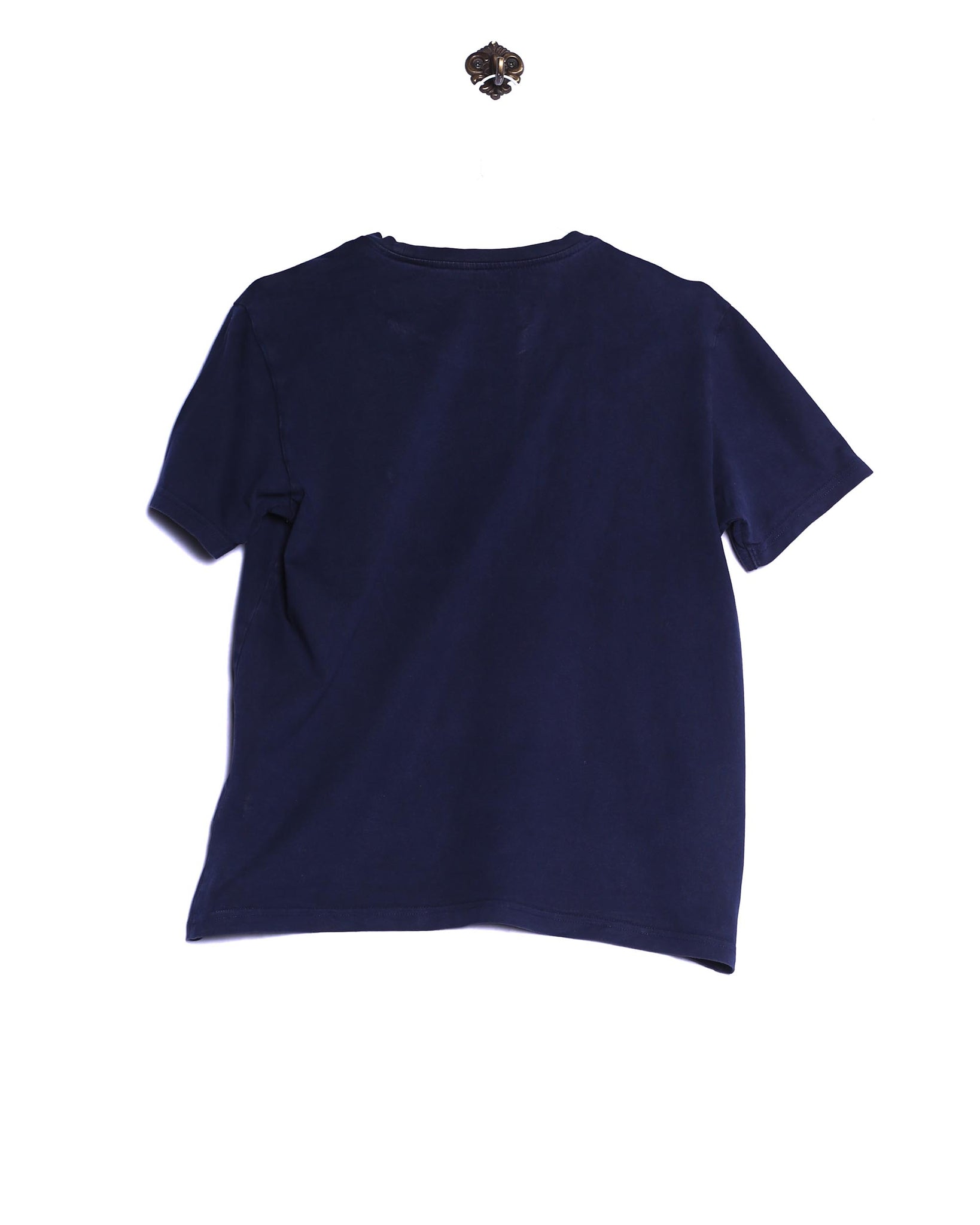 Vintage Polo Ralph Lauren T-Shirt Basic Stick Blau Rückseite