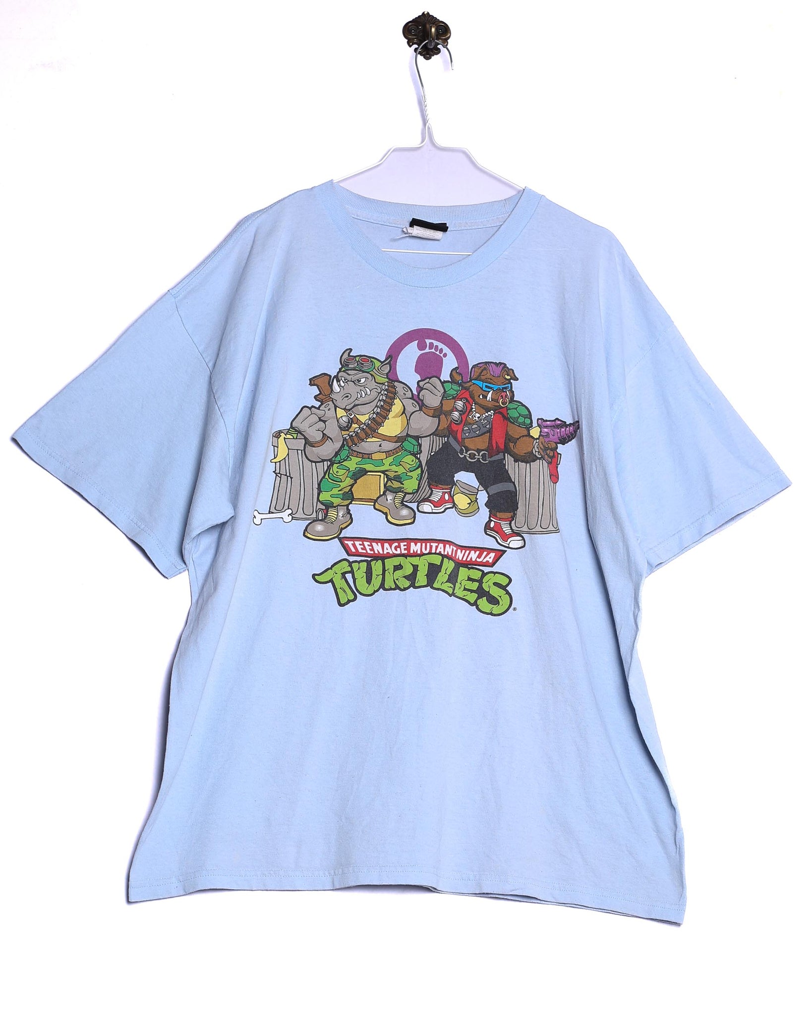 Vintage turtles T-Shirt Teenage Mutant Ninja Turtles Print Blau Vorderseite