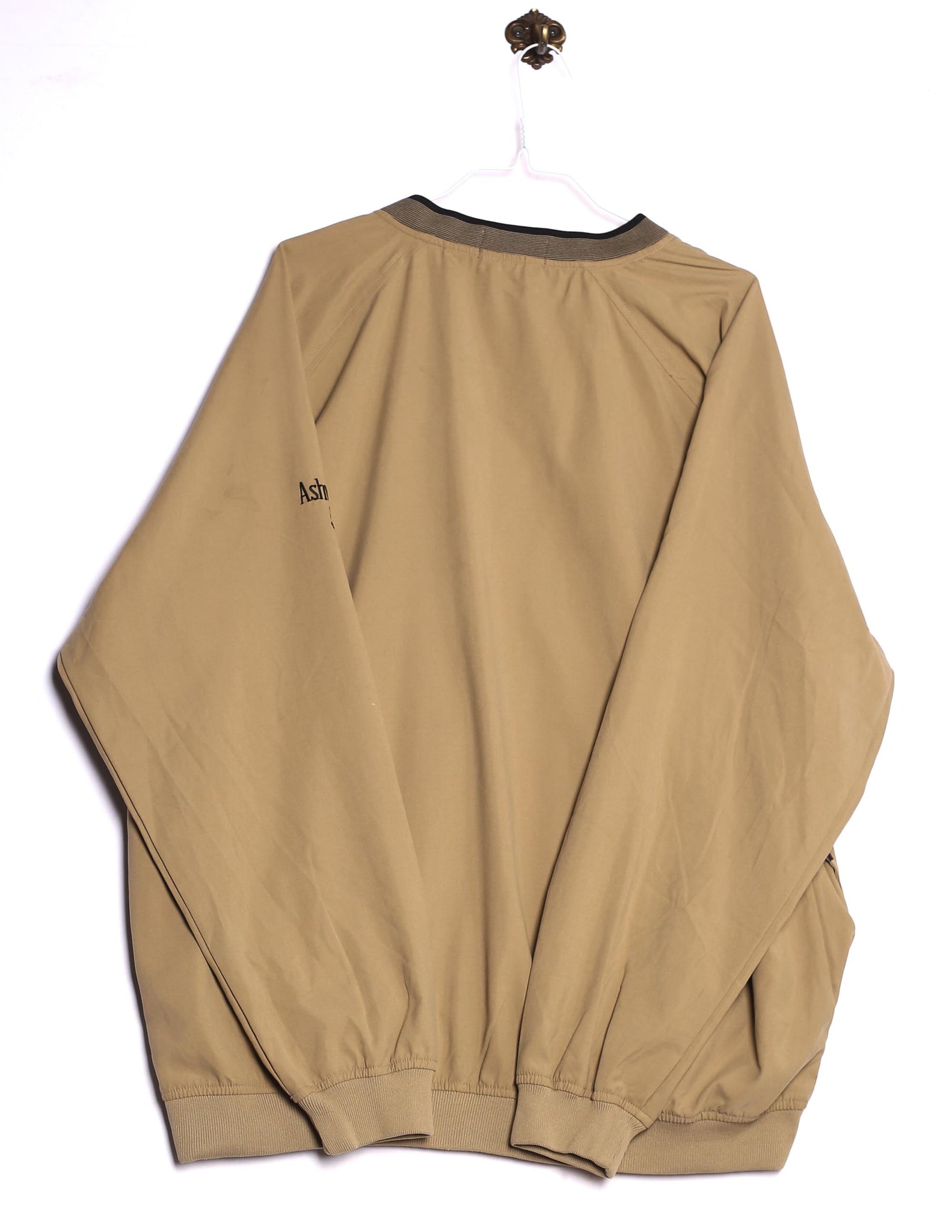 Vintage Ashworth Sweatshirt Basic Look Stick Braun Rückseite