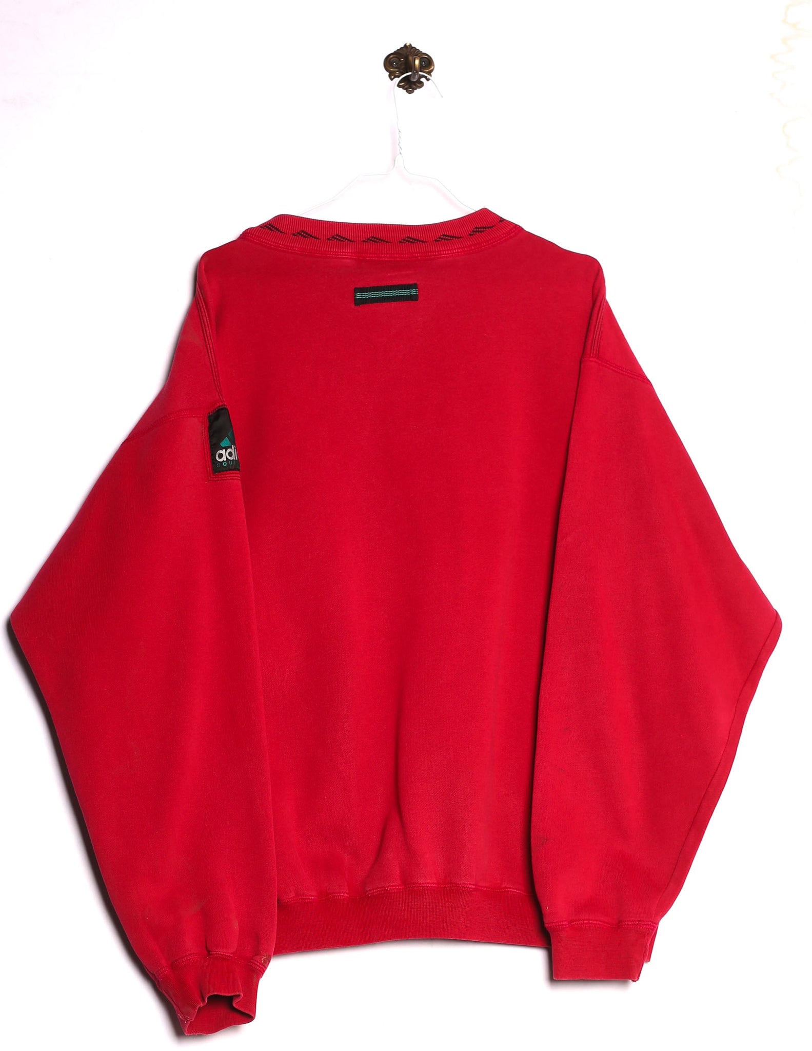 Vintage adidas Sweatshirt Equipment Logo Stick Rot Rückseite